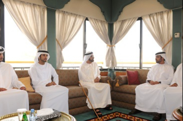Mohammed recives Hamdan bin Mubarak