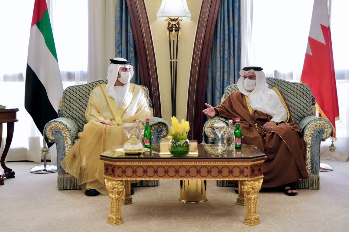 Maktoum bin Mohammed meets Bahrain Crown Prince in Riyadh