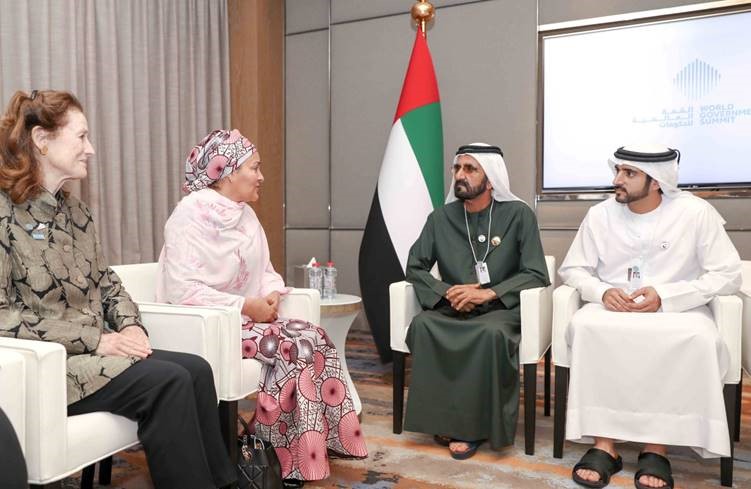 Mohammed bin Rashid receives UN Deputy Secretary General