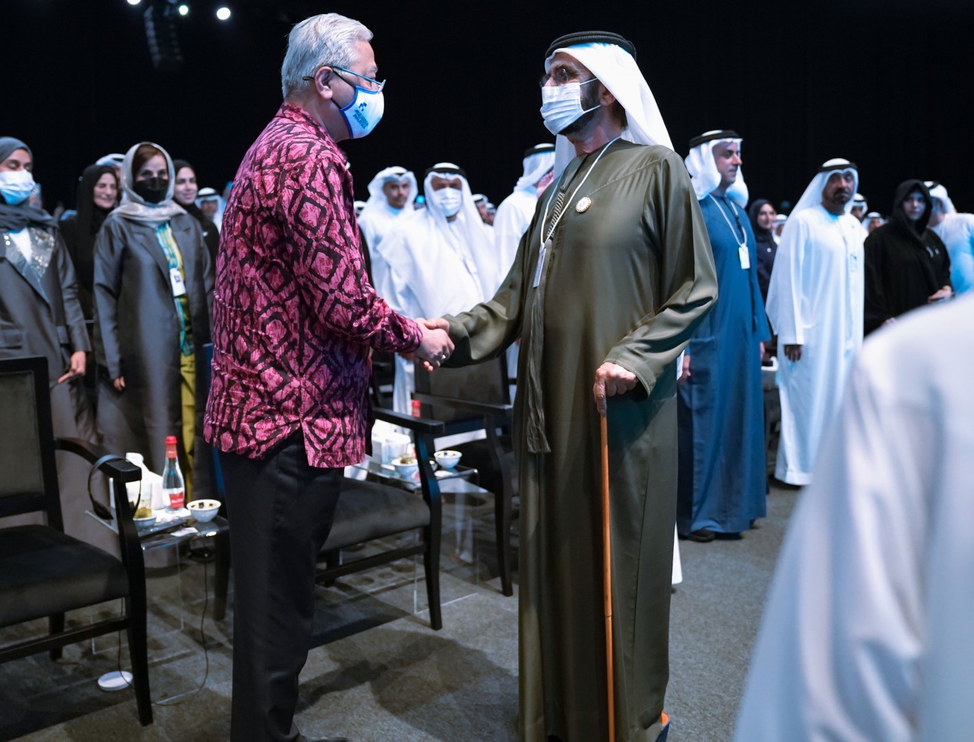 Mohammed bin Rashid meets with Malaysian Prime Minister at WGS2022