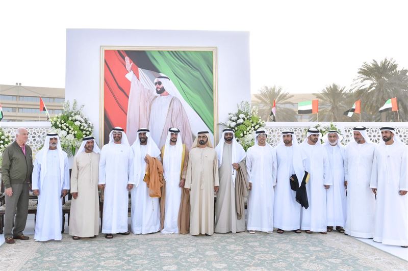 محمد بن راشد ومحمد بن زايد يحضران حفل زفاف نجل جمعة بن أحمد البواردي الفلاسي