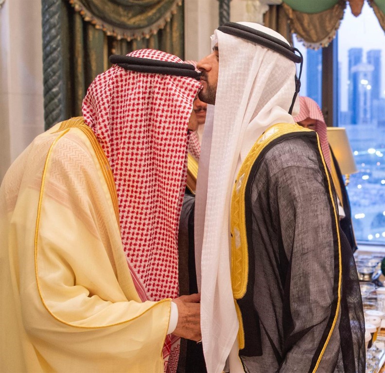 King Salman of Saudi Arabia receives Dubai Crown Prince