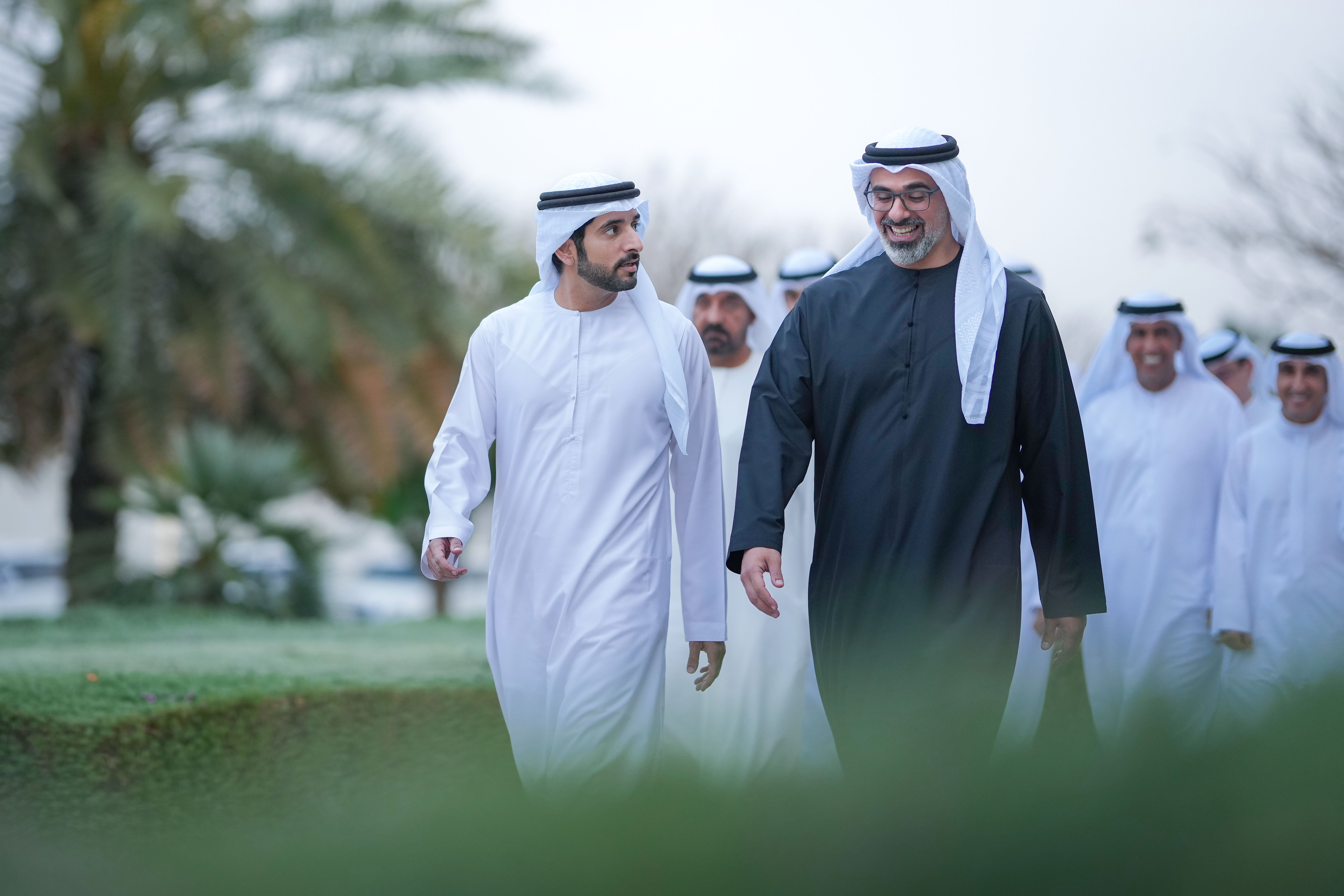 Crown Prince of Abu Dhabi receives Crown Prince of Dubai