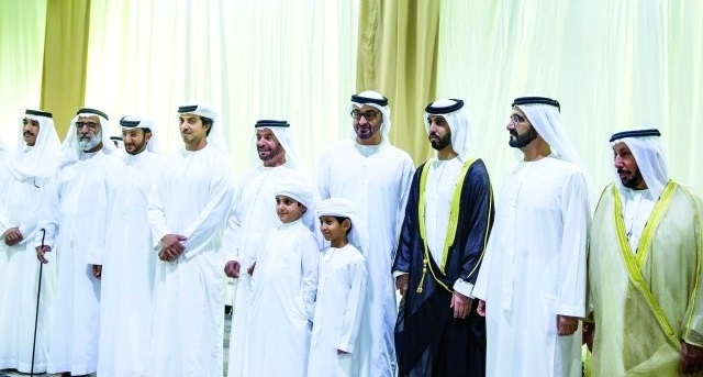 محمد بن راشد ومحمد بن زايد يحضران أفراح المنصوري وبن خرباش