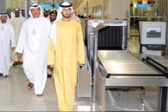 Majid bin Mohammed  toures the new building of Terminal 3 at Dubai International Airport