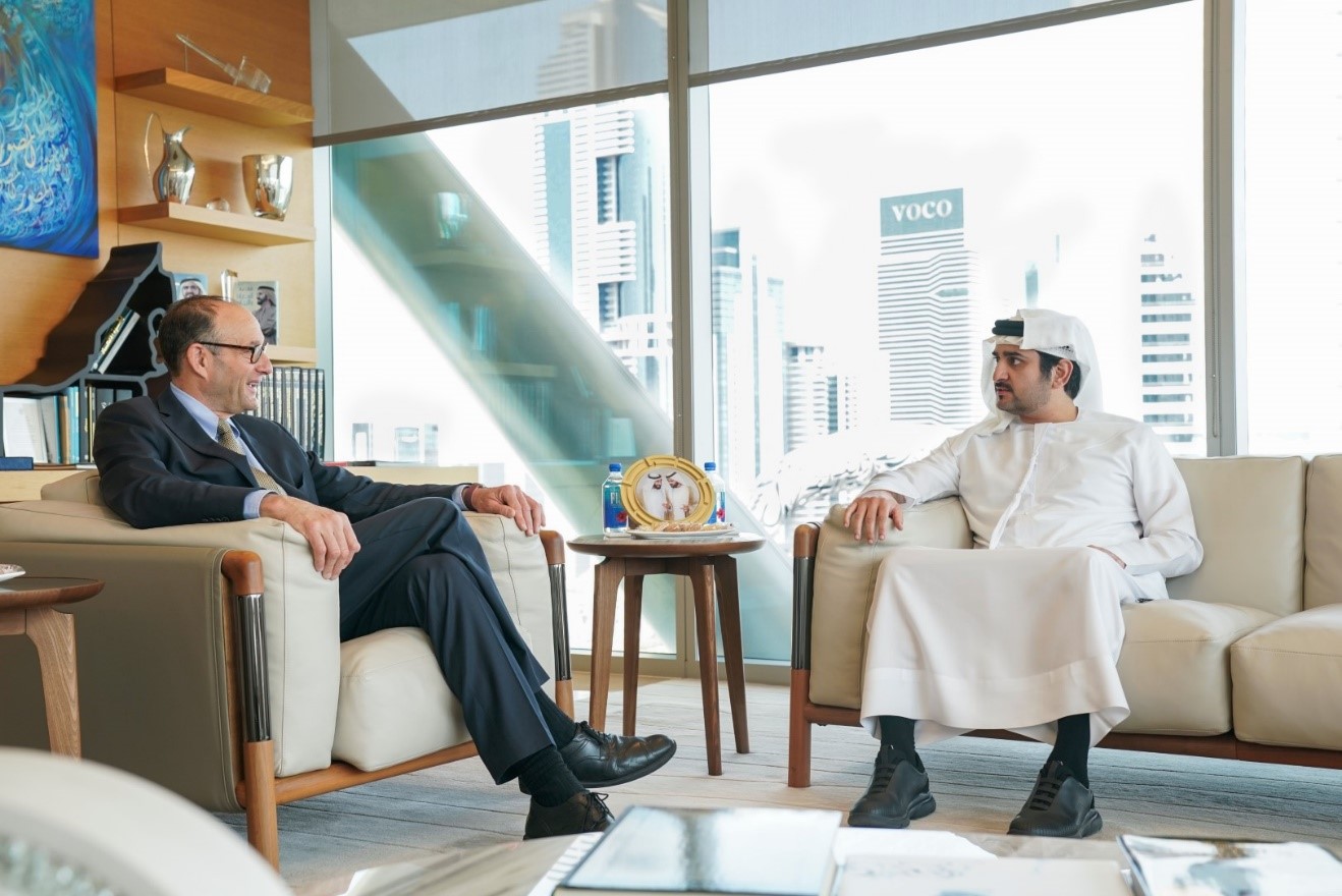 Maktoum bin Mohammed meets with Chairman of Lazard