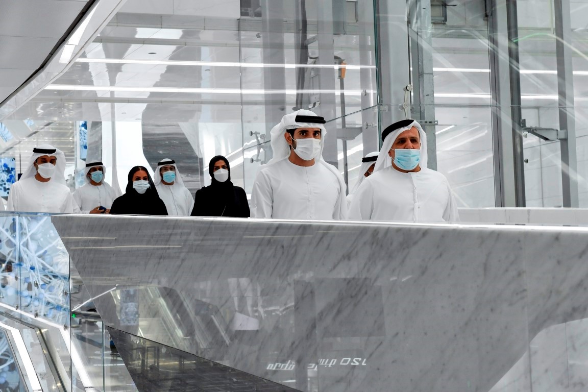 Hamdan bin Mohammed tours Dubai Metro Route 2020 Project