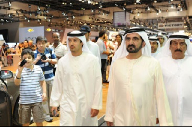 Mohammed bin Rashid visits Motor, Jewellery shows 