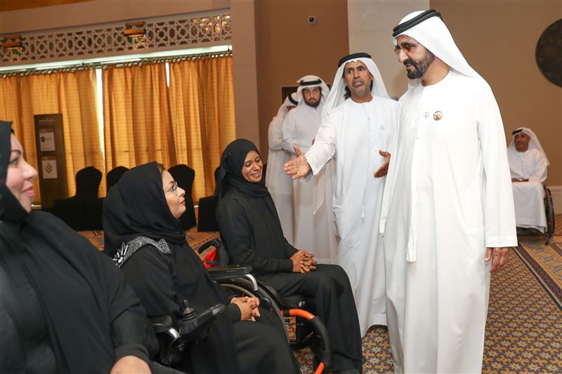 Mohmmed bin Rashid receives UAE Paralympics team