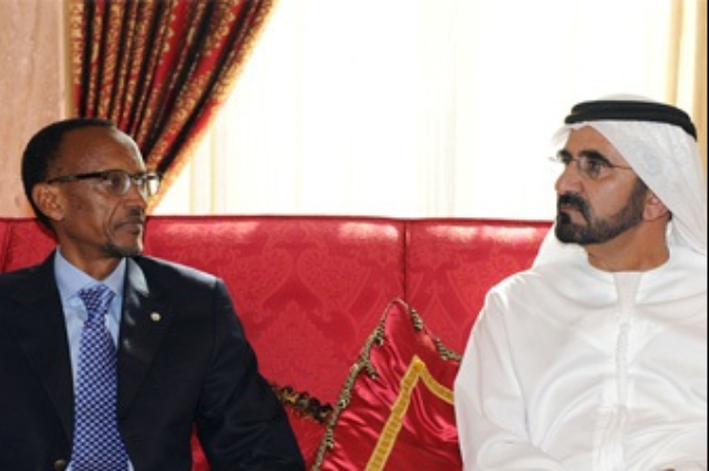 Mohammed bin Rashid receives Rwandan President 