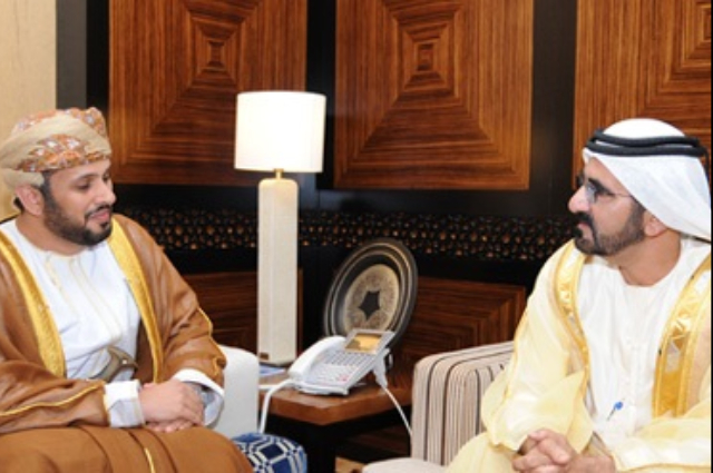 Mohammed bin Rashid Receives the Omani Ambassador 