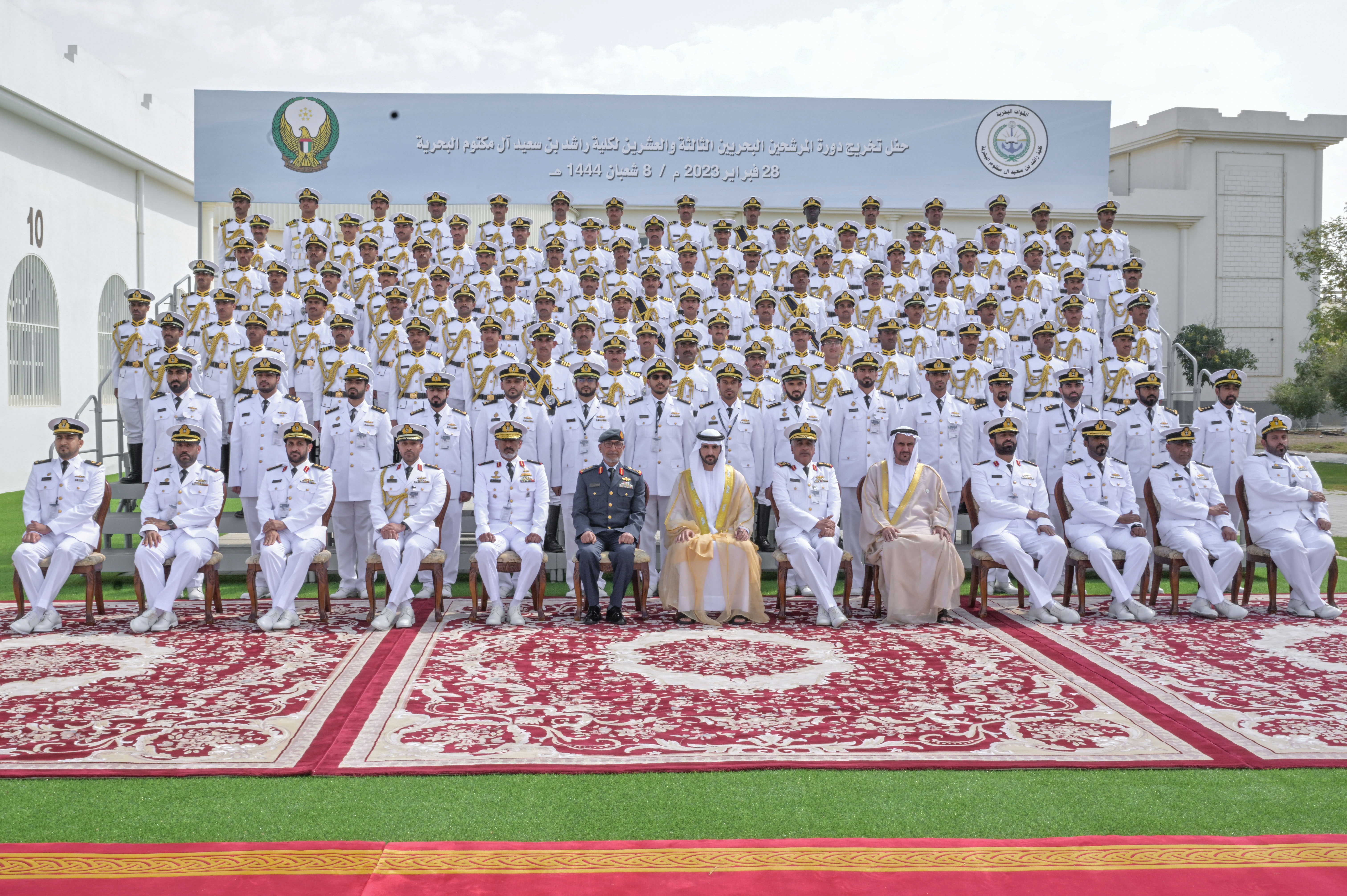 Hamdan bin Mohammed attends graduation ceremony of 23rd cohort of Rashid bin Saeed Al Maktoum Naval College