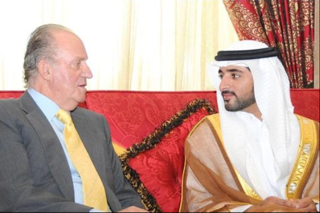 Hamdan bin Mohammed meets with King of Spain 