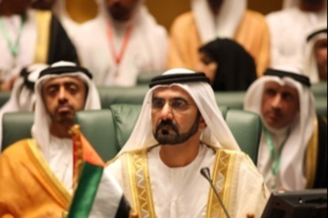 Mohammed Bin Rashid attends the opening of the extraordinary Arab Summit in Sirt City
