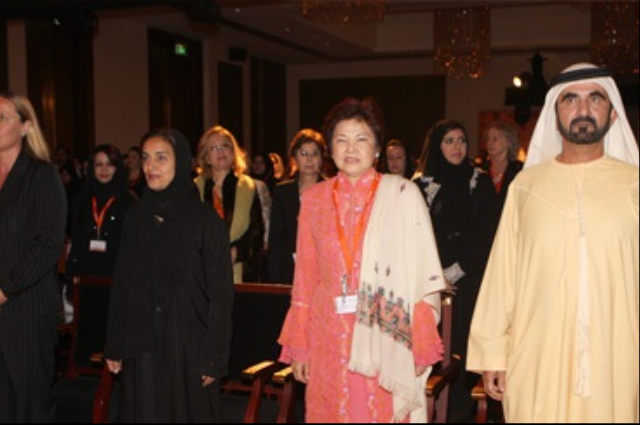Mohammed bin Rashid attends the Opening Session of the first Arab Women’s Leadership Forum 