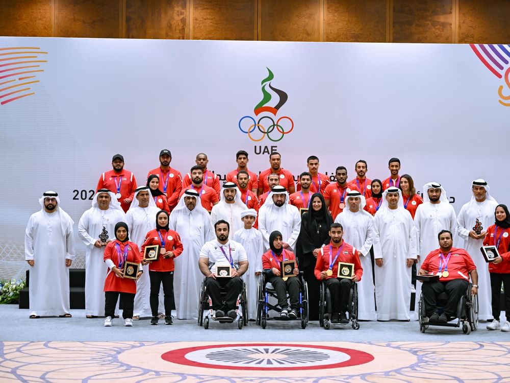 Ahmed bin Mohammed honours UAE's champion athletes who excelled in Asian Games and Asian Para Games