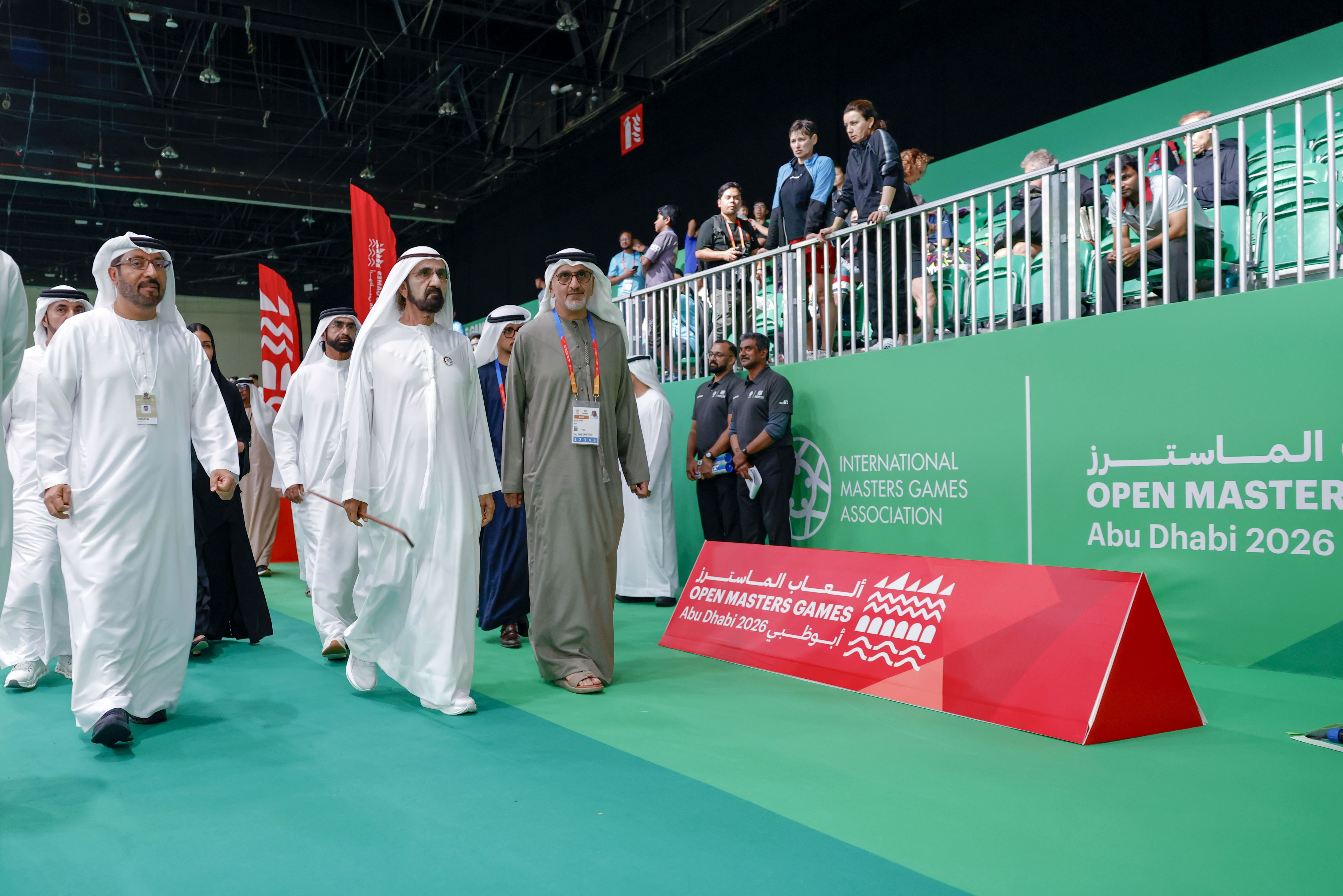 Mohammed bin Rashid attends Open Masters Games Abu Dhabi 2026