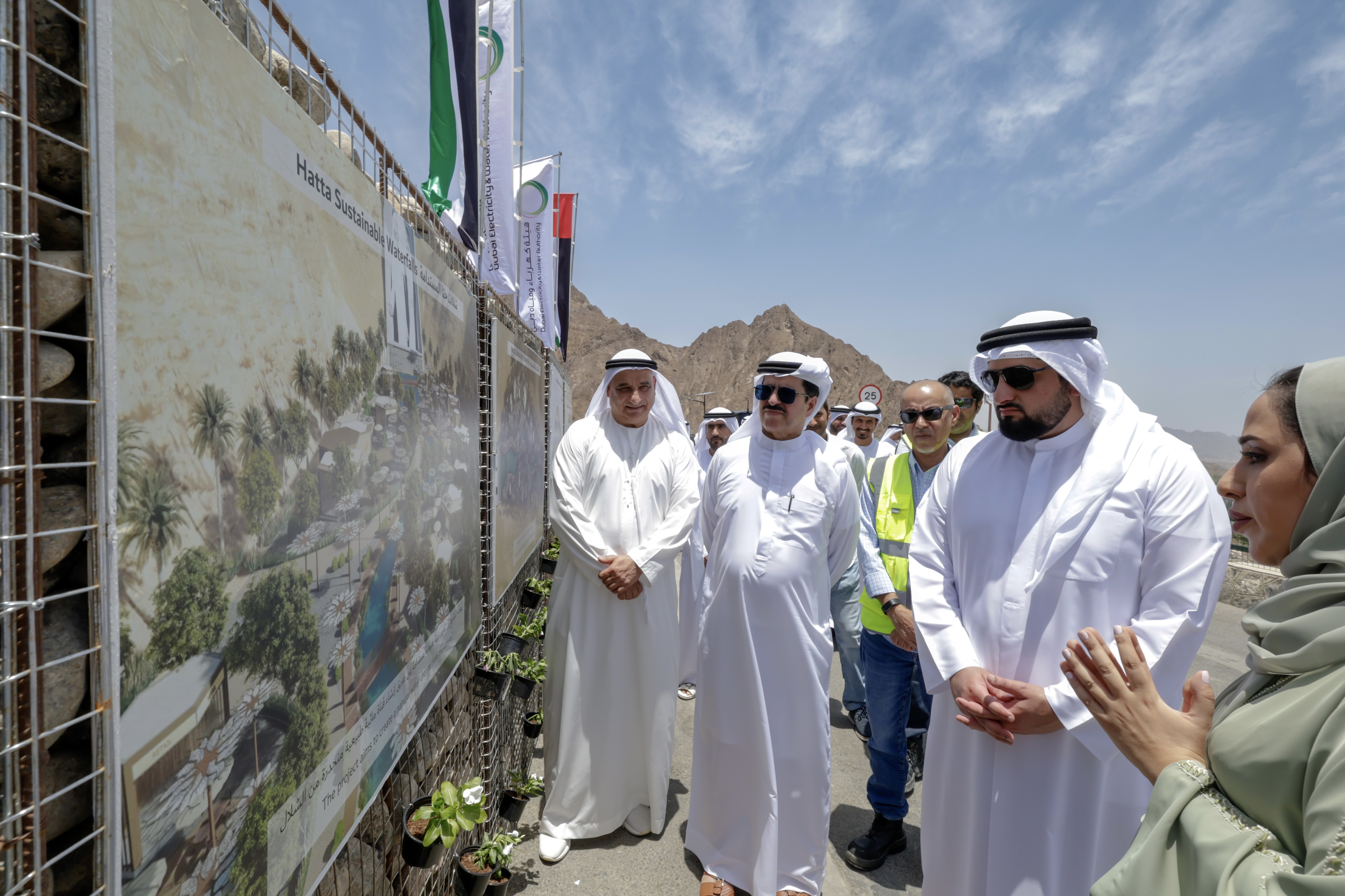 Ahmed bin Mohammed reviews progress of key projects being implemented under Hatta Master Development Plan