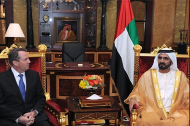 Mohammed bin Rashid receives British Defense Secretary