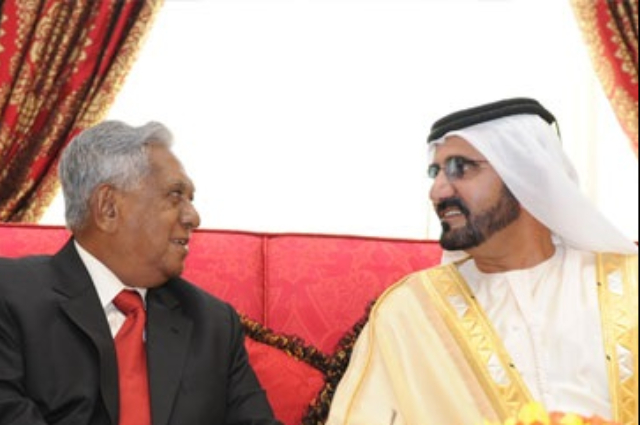 Mohammed Bin Rashid and Singapore President discuss means to encounter global financial crisis 