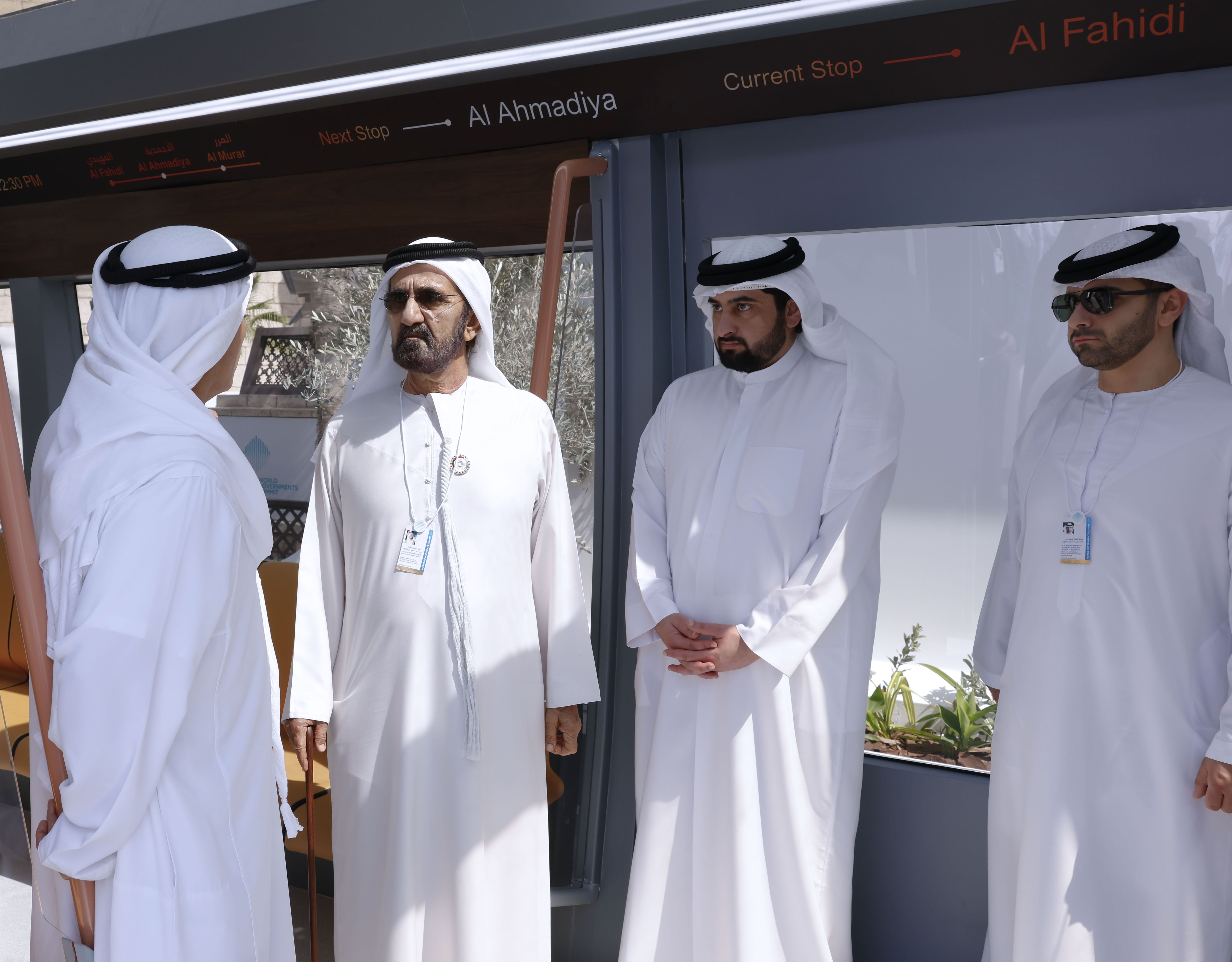 Mohammed bin Rashid reviews futuristic mobility system; Therme Dubai project on sidelines of World Governments Summit