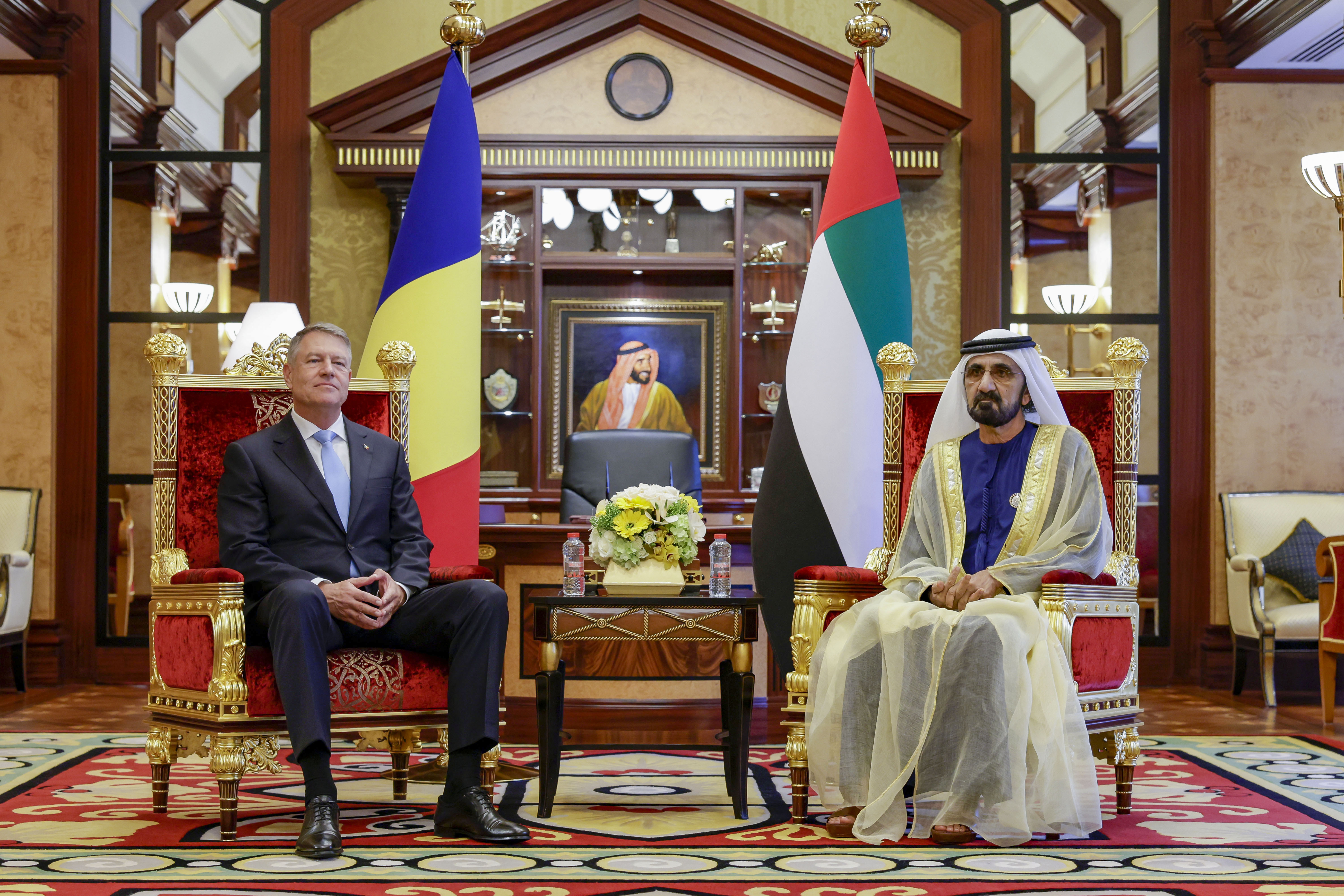 Mohammed bin Rashid meets with President of Romania