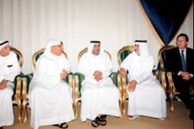 Hamdan & Maktoum bin Mohammed offer condolences to Ahmed Al Sheikh