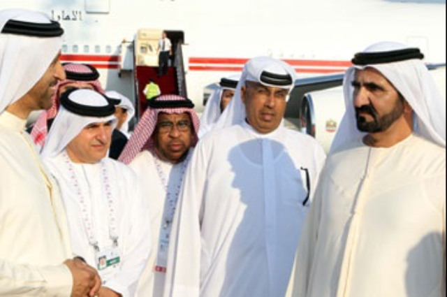 Mohammed bin Rashid attends the Pan Arab Games XII