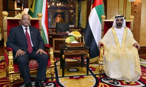 محمد بن راشد  يستقبل عمدة مدينة شيكاغو 