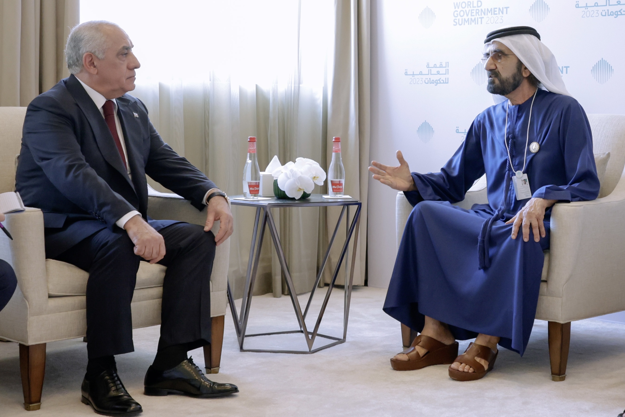 Mohammed bin Rashid meets with President of Seychelles