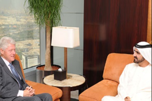 Mohammed Bin Rashid meets Bill Clinton 