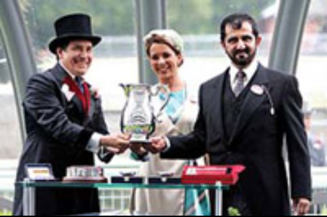 Mohammed bin Rashid at Ascot when Ramonti wins “Queen Anne Stakes” 
