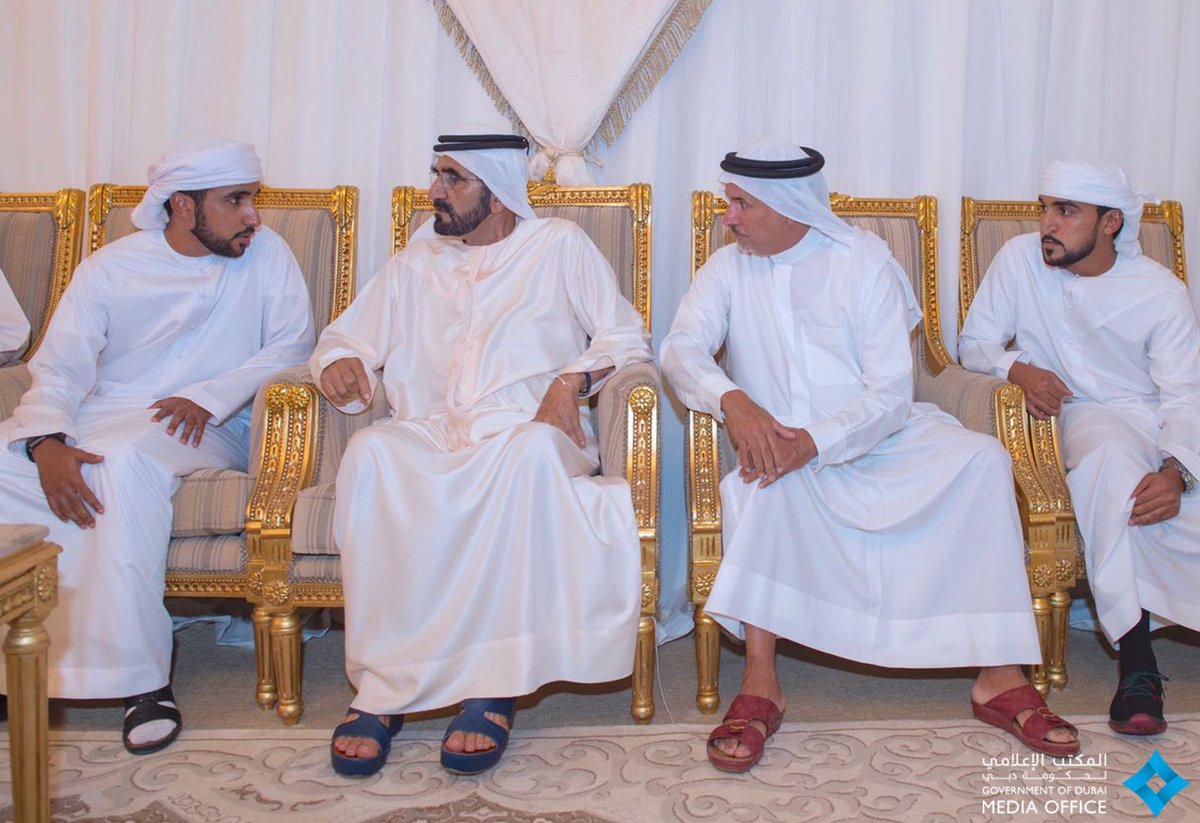 محمد بن راشد يعزي في المرحوم خليفة محمد حارب الفلاحي