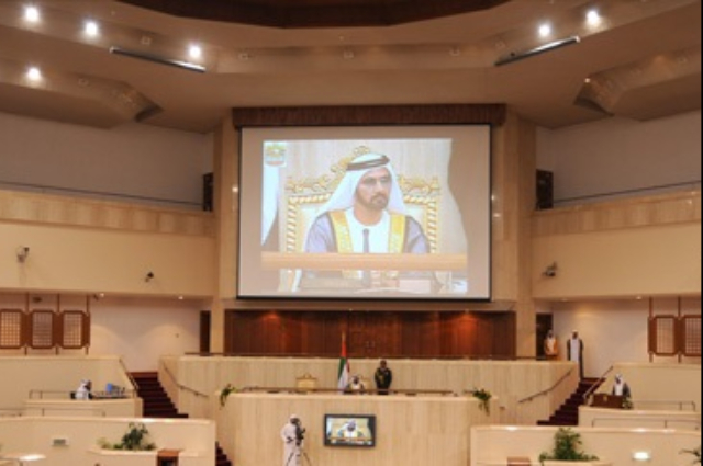 Mohammed bin Rashid opens the 3rd Ordinary Session of the Federal National Council 			