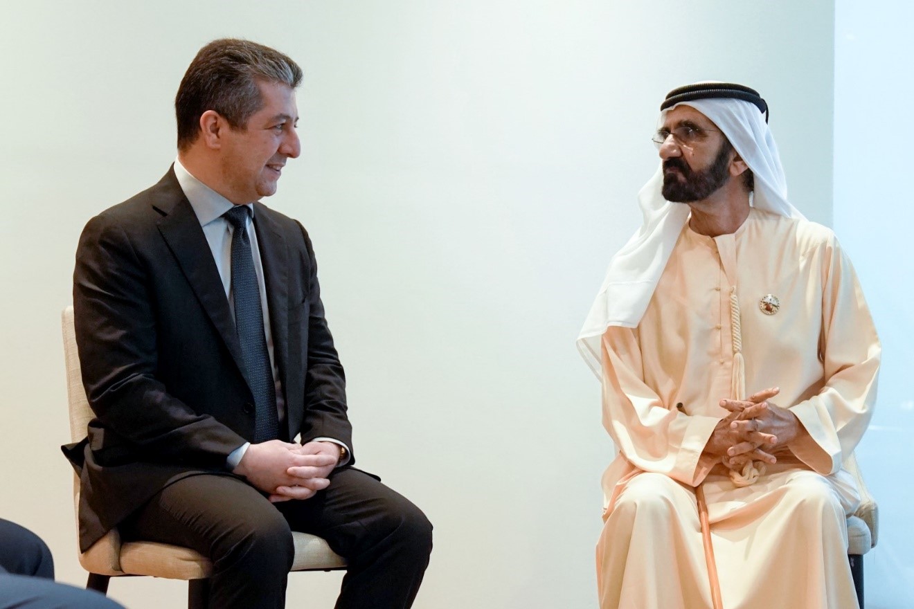 Mohammed bin Rashid meets with Prime Minister of Iraqi Kurdistan Regional Government