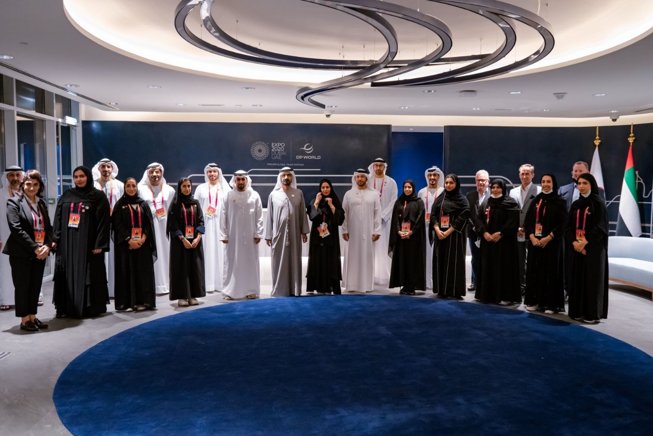 Mohammed bin Rashid visits DP World Flow Pavilion at EXPO 2020