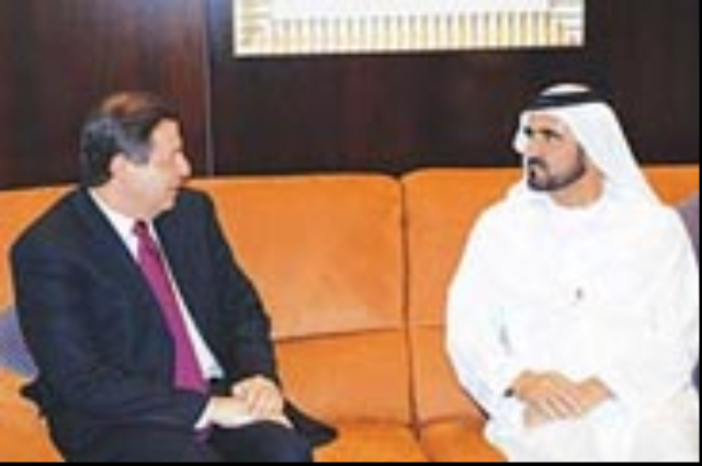 Mohammed bin Rashid receives Egypt's Minster of Trade 