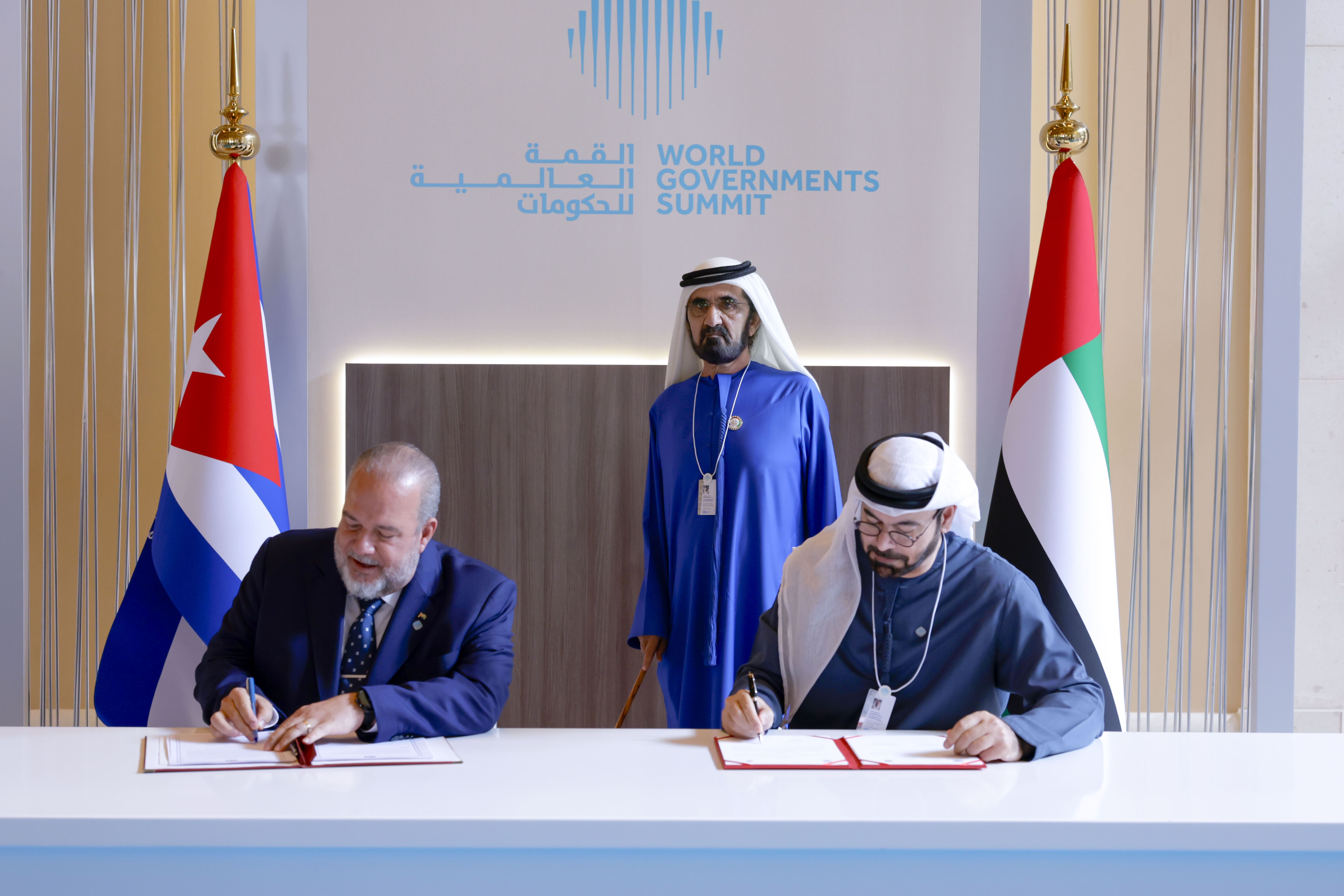 Mohammed bin Rashid meets with Prime Minister of Cuba at World Governments Summit 2024