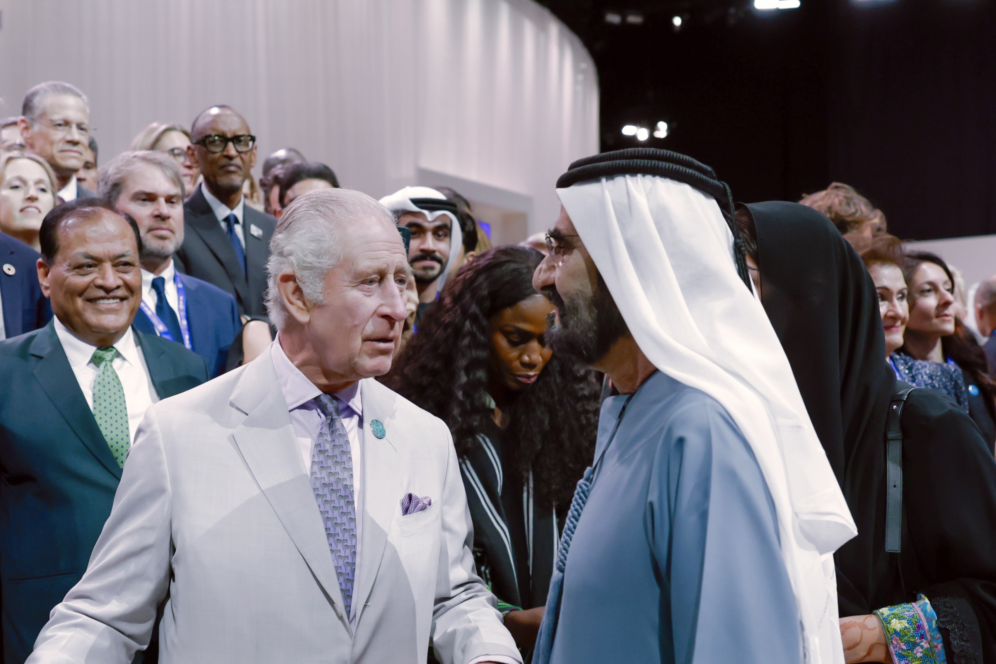 Mohammed bin Rashid meets with King Charles III on the sidelines of COP28 in Dubai
