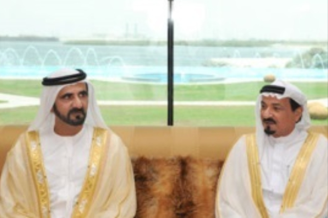 Mohammed bin Rashid receives Humaid Bin Rashid Al Nuaimi