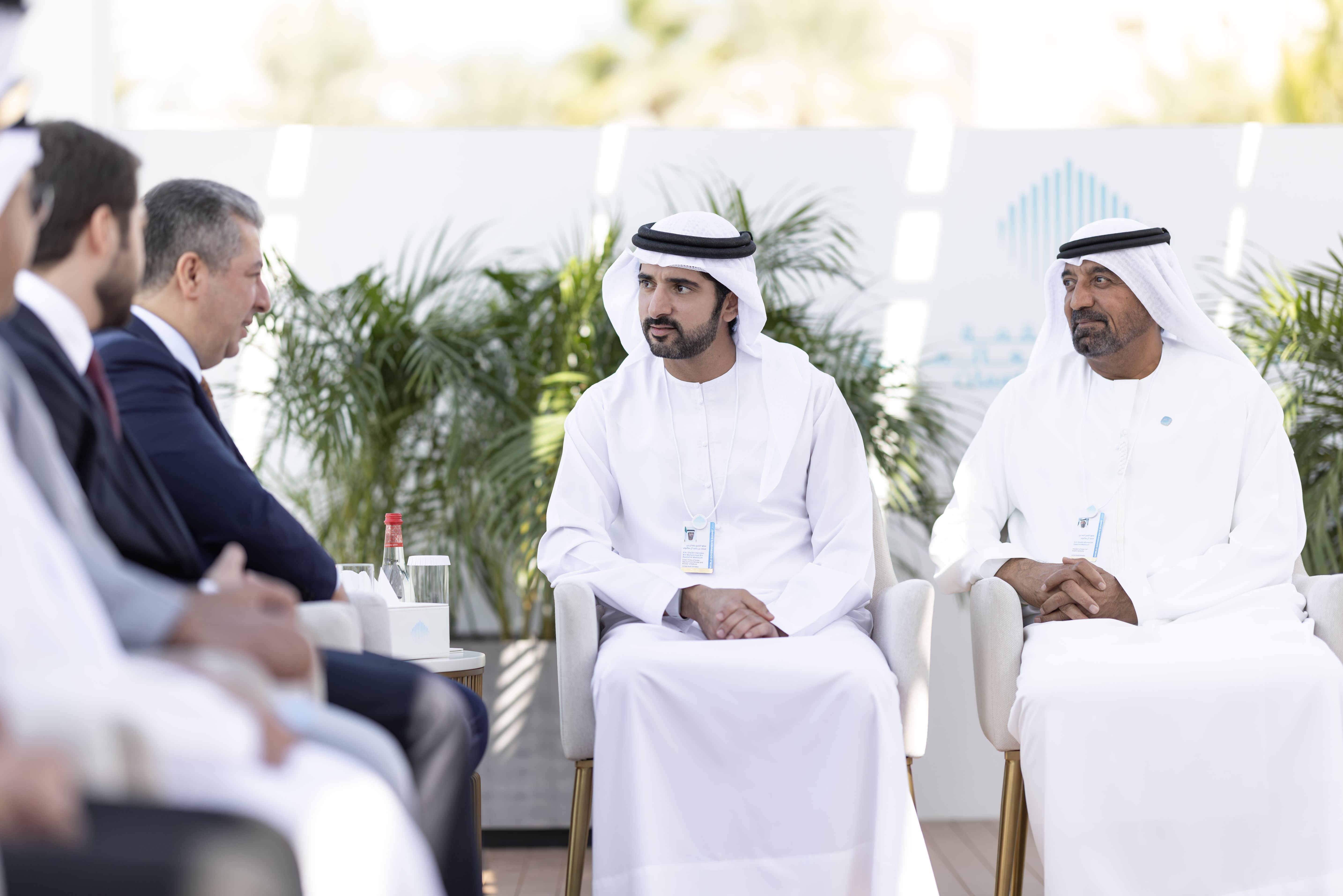 Hamdan bin Mohammed meets with Prime Minister of Kurdistan Region of Iraq