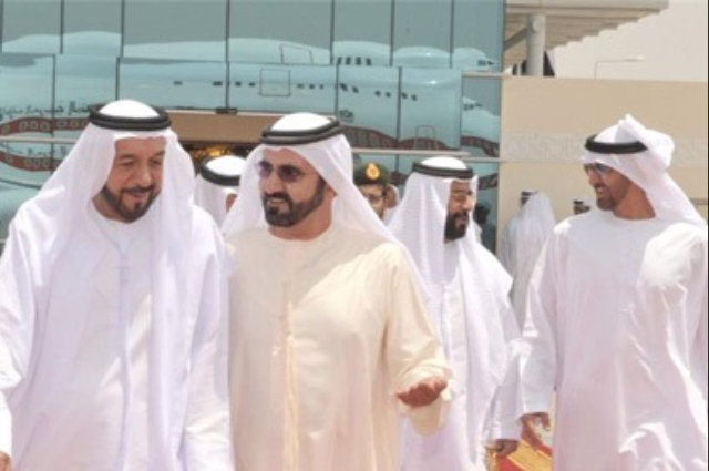 Khalifa seen off by Sheikh Mohammed