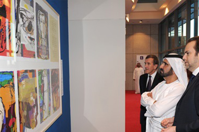 Mohammed bin Rashid inaugurates the British Museum's art exhibition entitled “Word into art” 