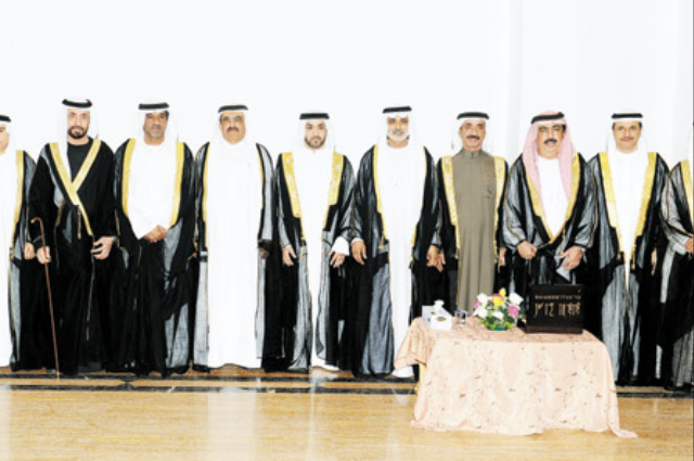 Hamdan bin Rashid attend the wedding party of Sultan Mohammed Ahli