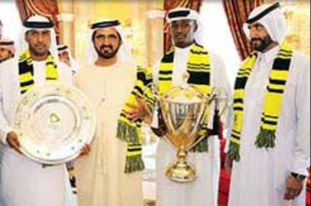 Khalifa ends his visit to Oman and Mohammed bin Rashid welcomes him 