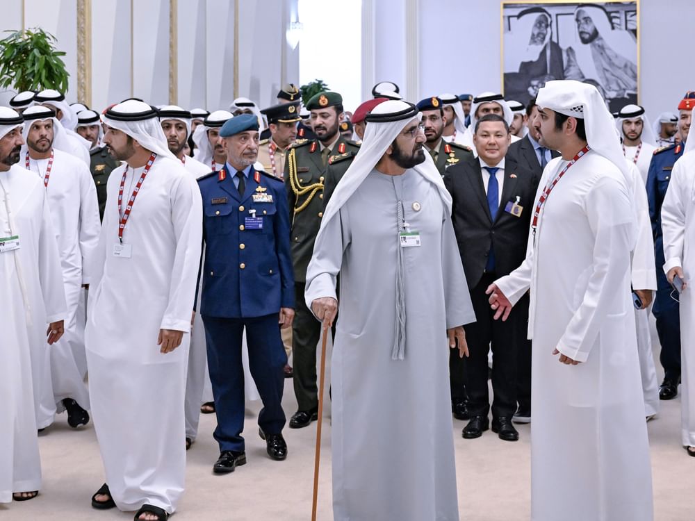 Mohammed bin Rashid tours Dubai Airshow 2023