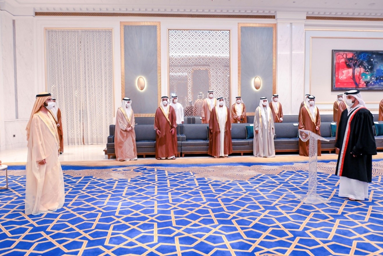 Newly appointed judges sworn-in before Mohammed bin Rashid