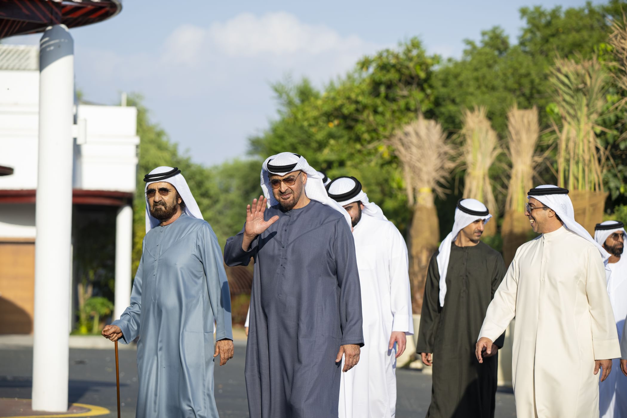 UAE President, Mohammed bin Rashid meet at Al Marmoom in Dubai