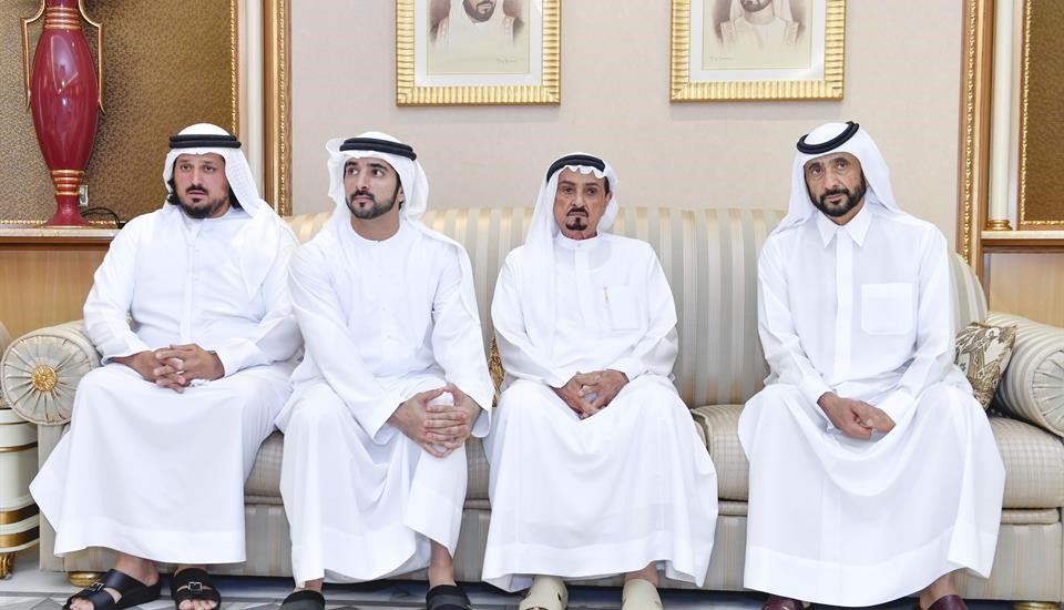 Rulers of Ajman, Fujairah and Ras Al Khaimah offer condolences to Sheikh Hamdan on Mansour bin Ahmed