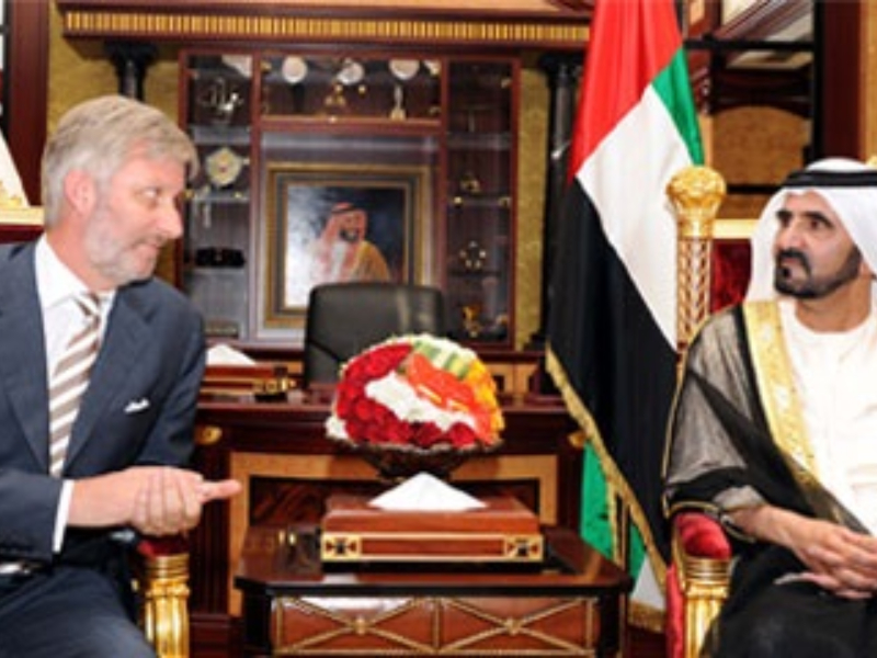 Mohammed bin Rashid receives Belgian Crown Prince 